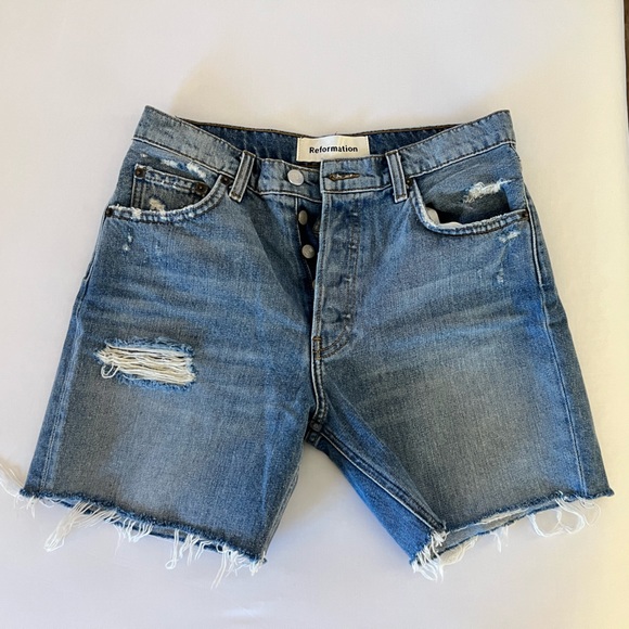 Reformation high-waisted distressed shorts - Picture 6 of 11